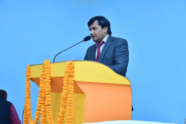 Mr Kiran Kumar addressing the gathering